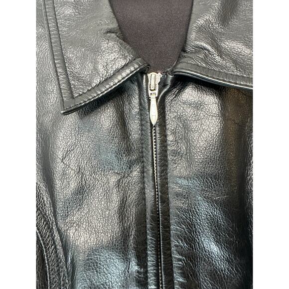 Wilsons Leather Vest Women's Motorcycle Biker Black Emo Grunge Goth Medium - Picture 5 of 10